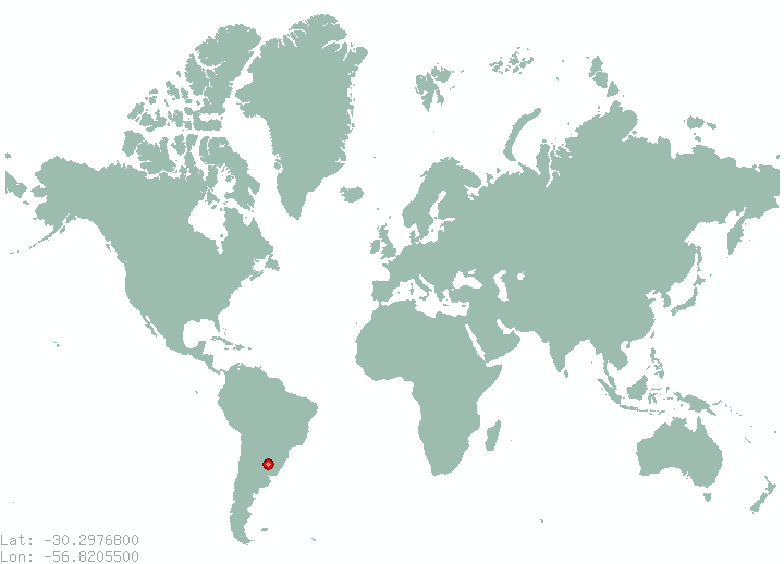 Topador in world map